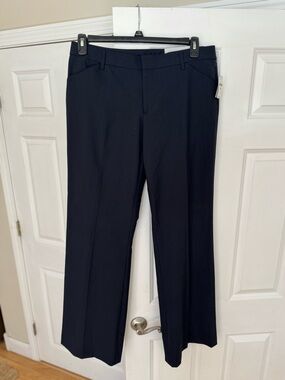 GAP women’s Dark Navy Pinstripe Dress Pants: The Perfect Trouser size 10 long